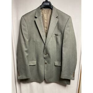CHAPS by Ralph Lauren Mens‎ button sport coat suit jacket 48 L Black
